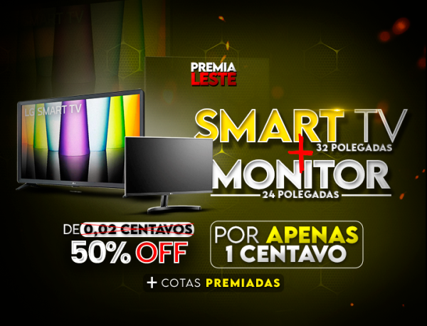  TV SMART LG 32° + MONITOR 24°