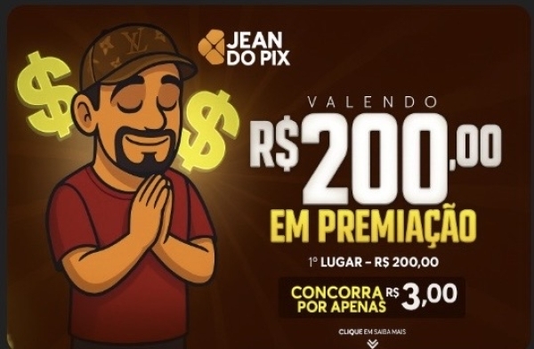 1° R$ 200,00 REAIS NO P!X 16/10